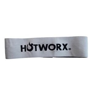 HOTWORX Fabric Loop Resistance Band Gray Black Non-Slip Workout Fitness Gear